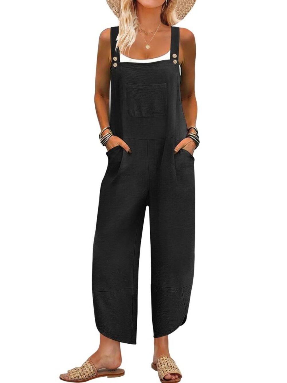 Overalls for Women Casual Summer Capri Jumpsuits